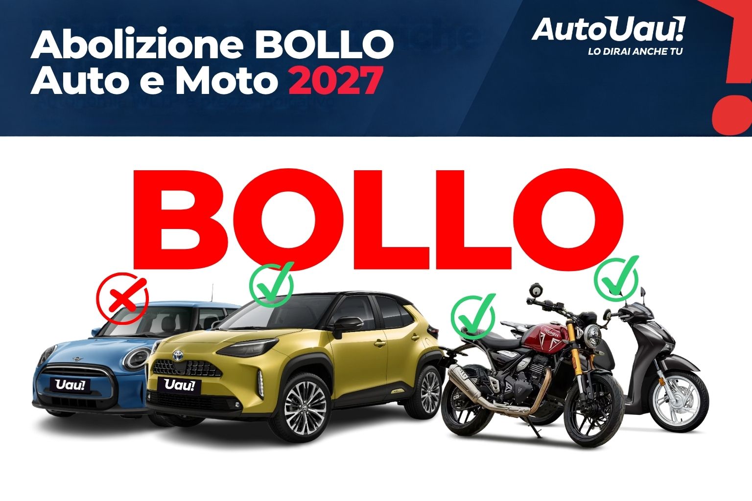 Citycar, utilitarie e motocicli che possono rientrare nell'esenzione bollo 2027 fino a 80 kW