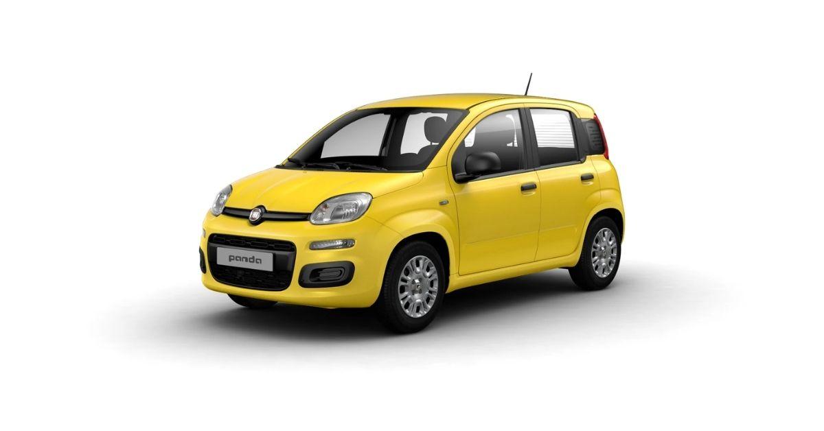 Esterni Fiat Pandina Pop Km0 di colore giallo