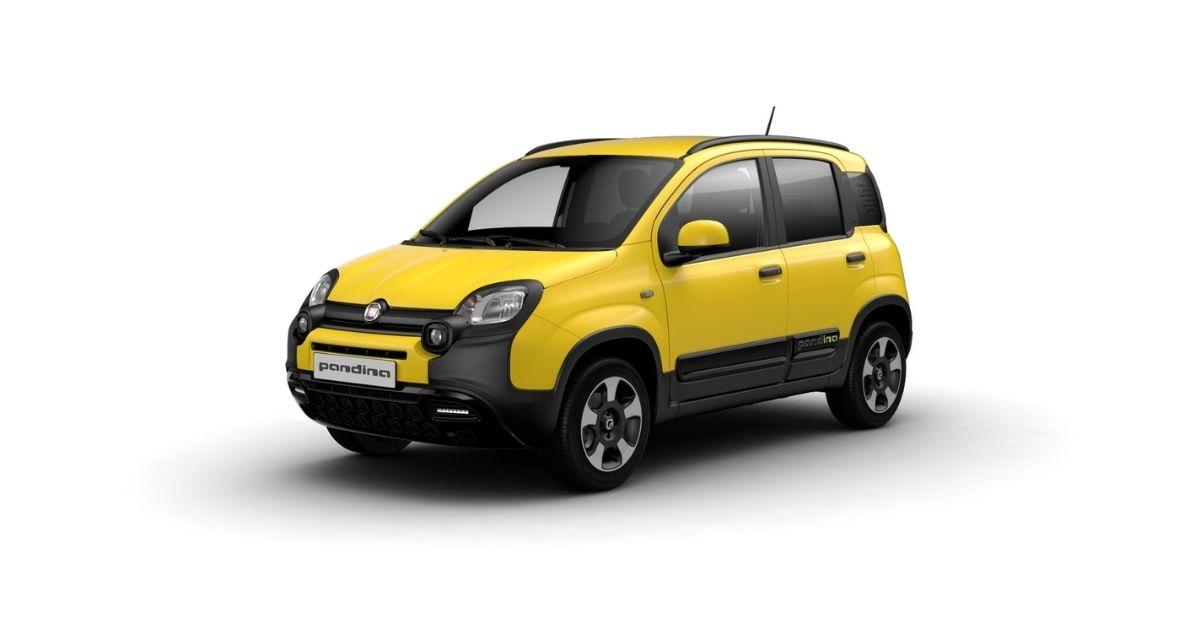 Esterni Fiat Pandina Cross Km0 di colore giallo